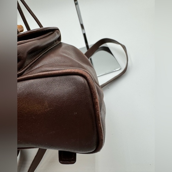 Gucci-Authentic-Vintage - Bamboo Backpack Leather Brown - Picture 13 of 16